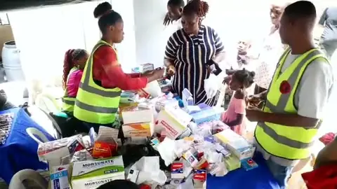 The team at work