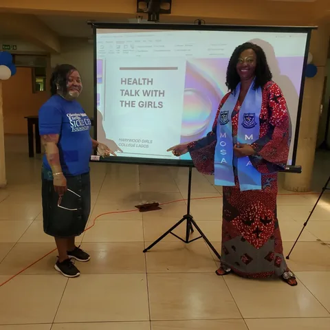 The health talk at Marywood Girls College