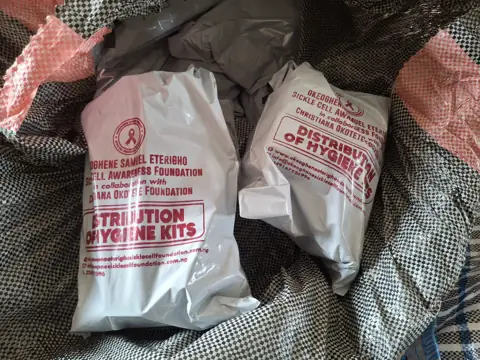 Menstruation hygiene kits ready for distribution