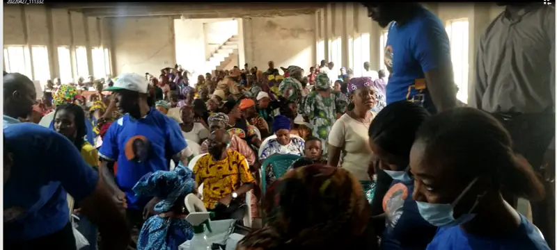 A full hall at our first outreach
