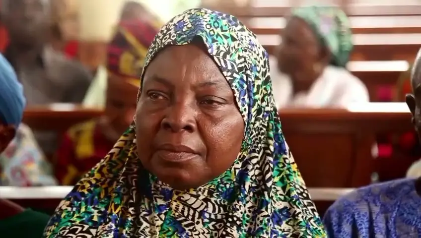 An elder at the outreach