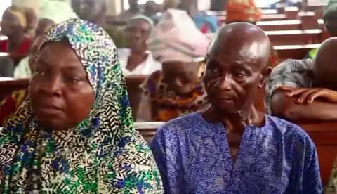 Elders waiting to be seen at Emmanuel Anglican Church