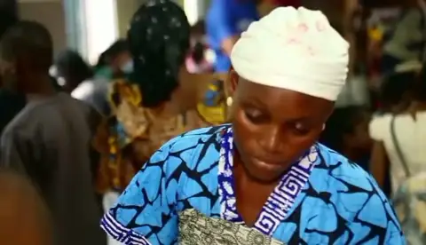 A young girl at the outreach